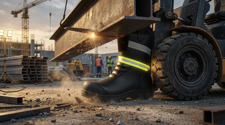 Какую нагрузку выдерживают рабочие ботинки со стальным подноском? Разбираем стандарт безопасности 3372 фунта.