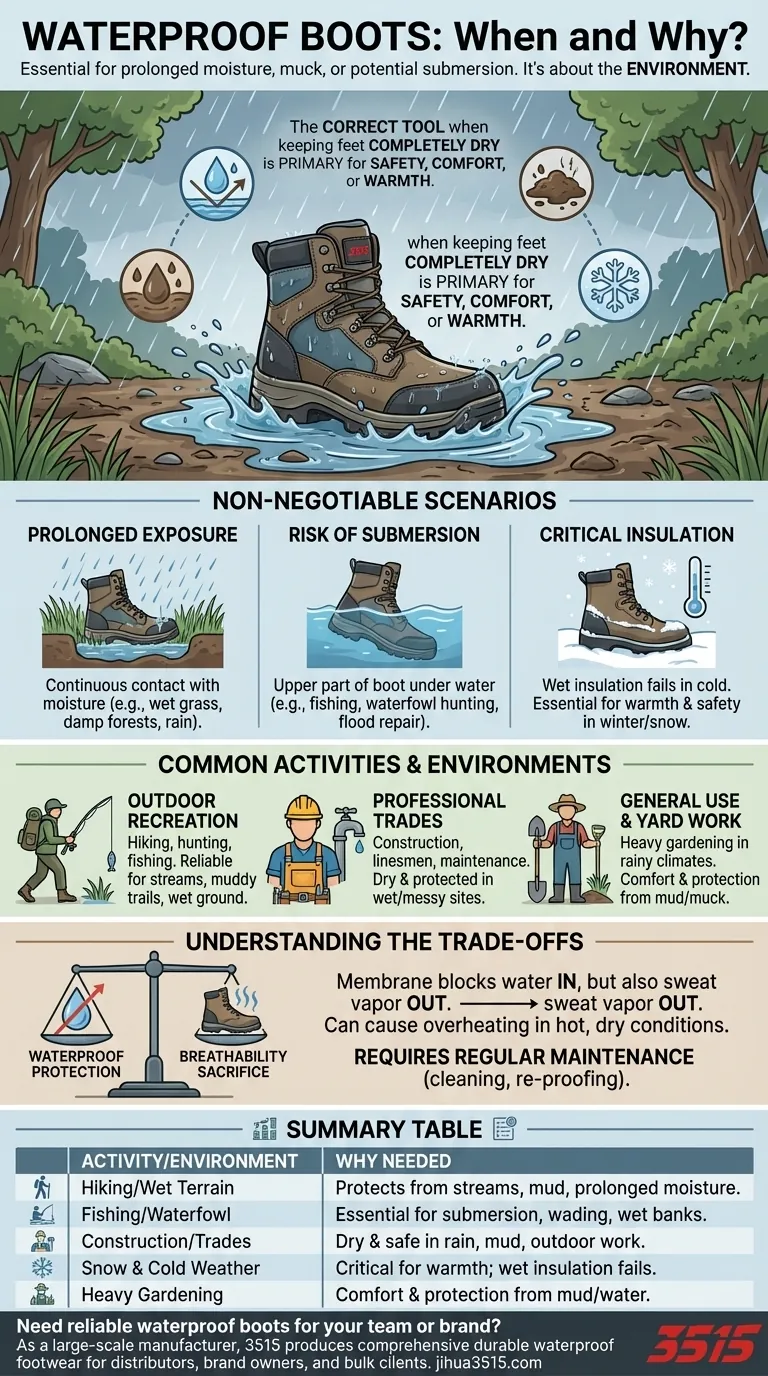 Для каких видов деятельности подходят водонепроницаемые ботинки? Руководство по сохранению сухости ног Визуальное руководство