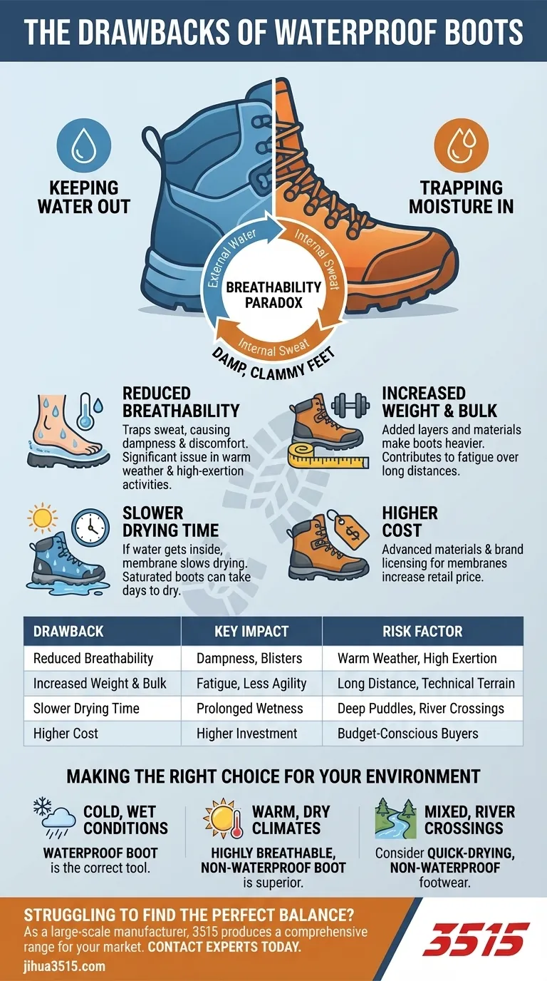 ¿Cuáles son los inconvenientes de las botas impermeables? El compromiso entre transpirabilidad y protección Guía Visual