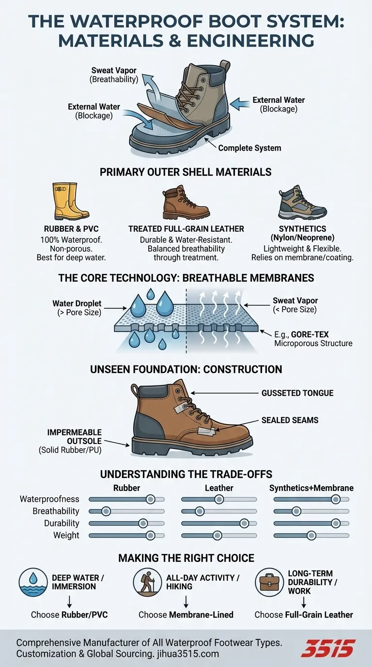 ¿Qué materiales se utilizan comúnmente en las botas impermeables? La guía completa para una protección duradera y transpirable Guía Visual