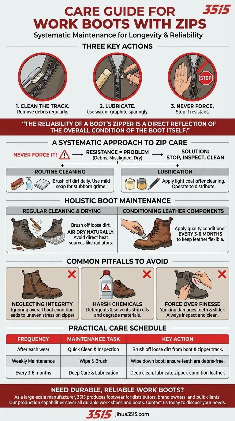 如何保养带拉链的工作靴？通过正确的拉链保养延长靴子的寿命 图解指南