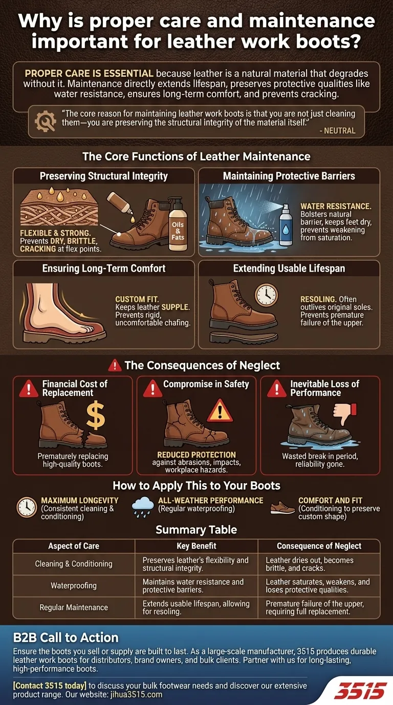 ¿Por qué es importante el cuidado y mantenimiento adecuados para las botas de trabajo de cuero? Prolonga la vida útil y protege tu inversión. Guía Visual