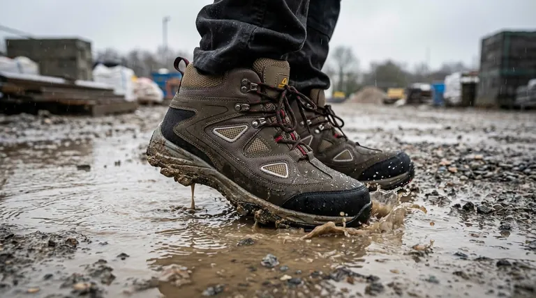 ¿Cómo manejan la humedad las botas de trabajo con punta de composite? Mantente seco y cómodo en condiciones húmedas