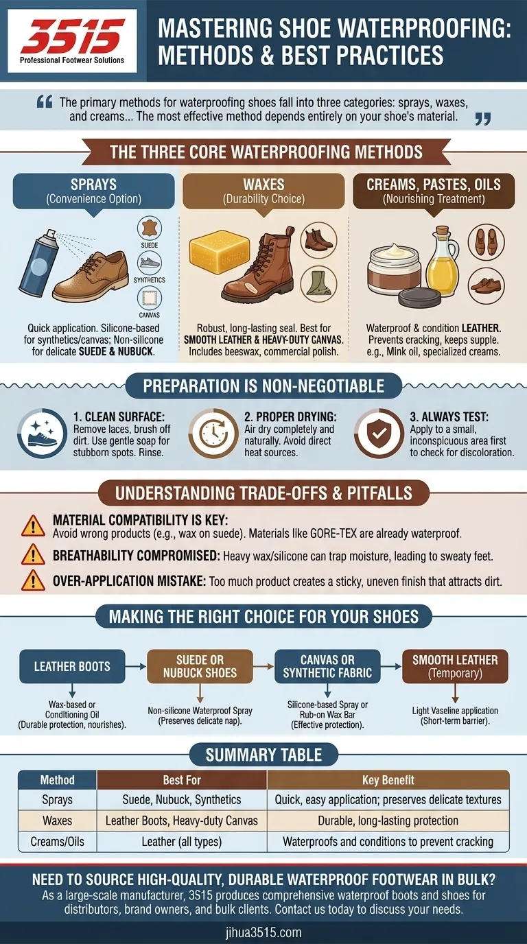 鞋子防水的主要方法有哪些？为您的鞋履选择正确的防护措施 图解指南