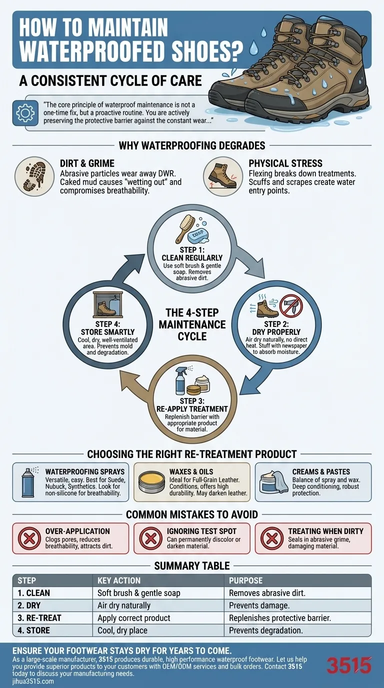 ¿Cómo mantener los zapatos impermeables? Una guía proactiva para pies secos y duraderos Guía Visual