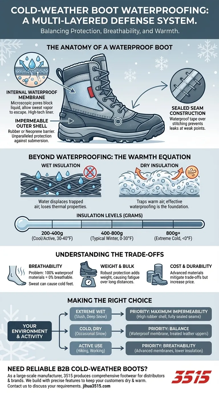 ¿Qué características de impermeabilización se encuentran en las botas para clima frío? Una guía para mantenerse seco y abrigado Guía Visual