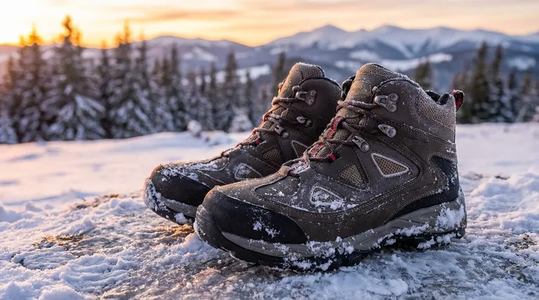 ما هي المواد المتينة المستخدمة عادة في أحذية الطقس البارد؟ شرح الجلود مقابل المواد الاصطناعية