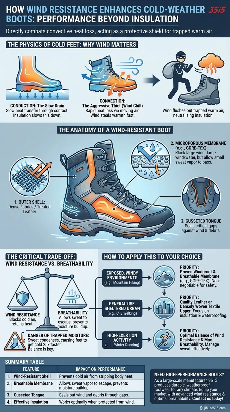Comment la résistance au vent améliore-t-elle les performances des bottes d'hiver ? Une clé pour une chaleur et une sécurité supérieures Guide Visuel