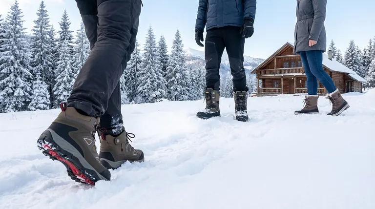 ما هي أنواع أحذية الثلج المتوفرة بناءً على الاحتياجات المختلفة؟ اختر الحذاء المناسب لنشاطك الشتوي