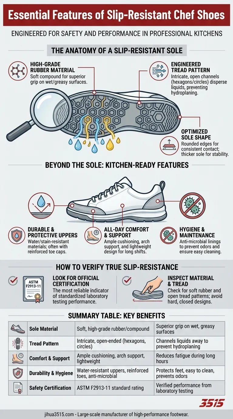Quelles sont les caractéristiques essentielles des chaussures de chef antidérapantes ? Maximiser la sécurité et le confort dans la cuisine Guide Visuel