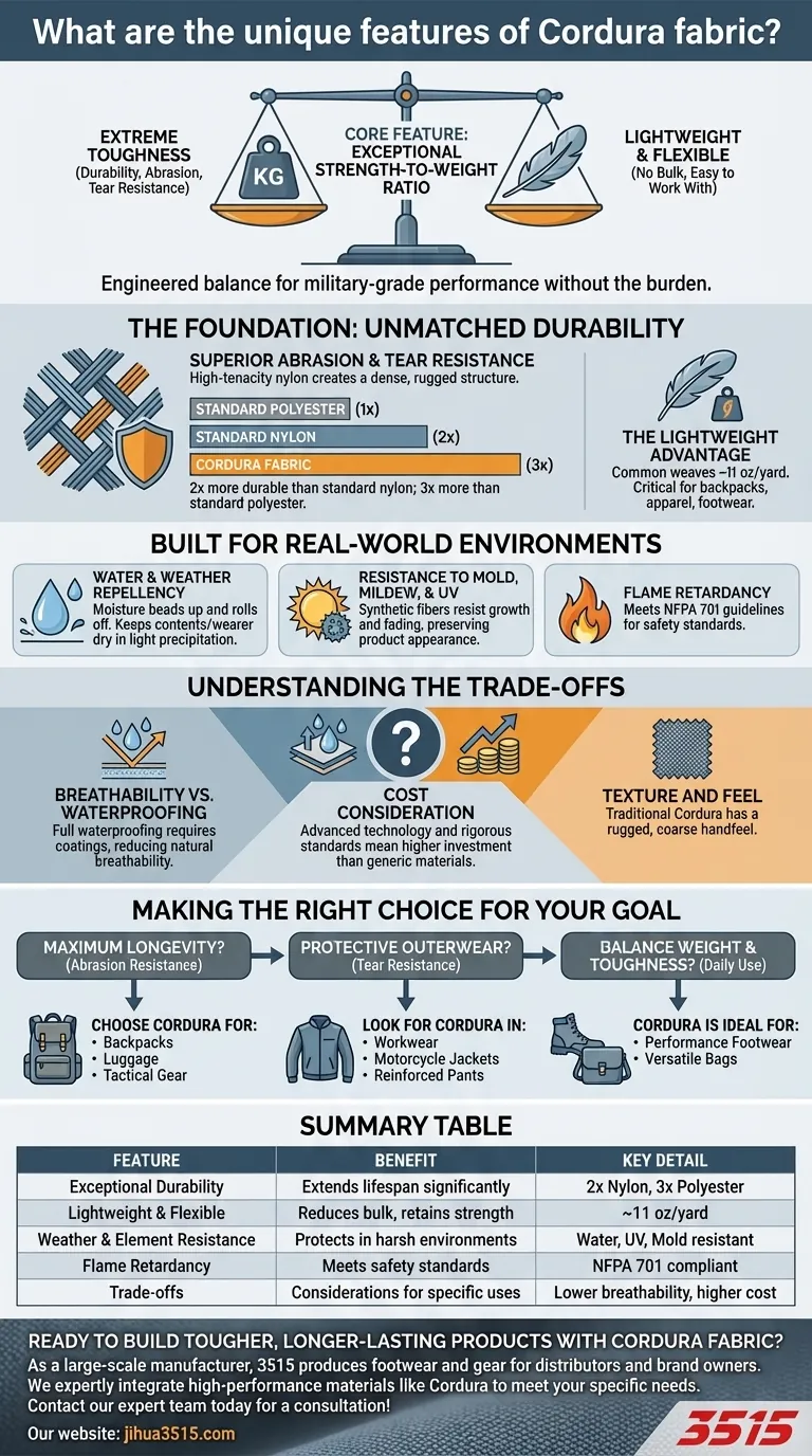 Quelles sont les caractéristiques uniques du tissu Cordura ? Conçu pour une durabilité ultime et des performances légères Guide Visuel