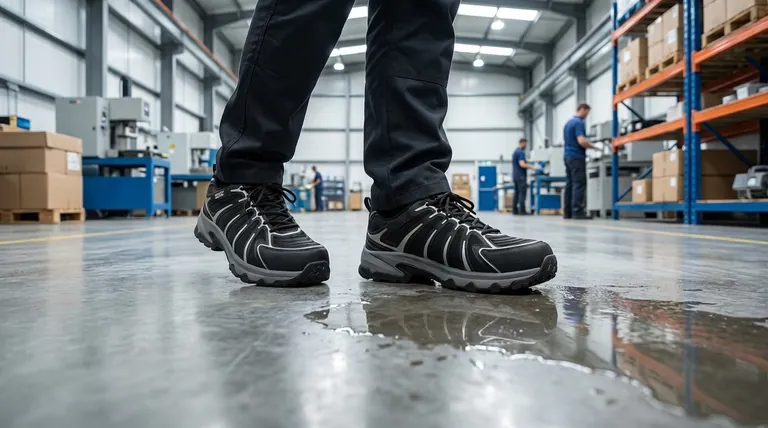 ما هي الفوائد الإضافية التي توفرها الأحذية المقاومة للانزلاق بخلاف السلامة؟ تعزيز الإنتاجية والاحترافية