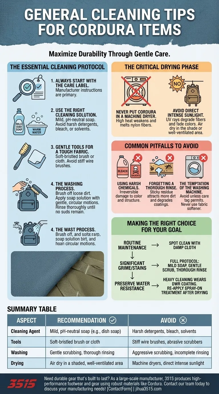 コーデュラ製品の一般的なクリーニングのヒントは何ですか？優しいケアで耐久性を維持する ビジュアルガイド