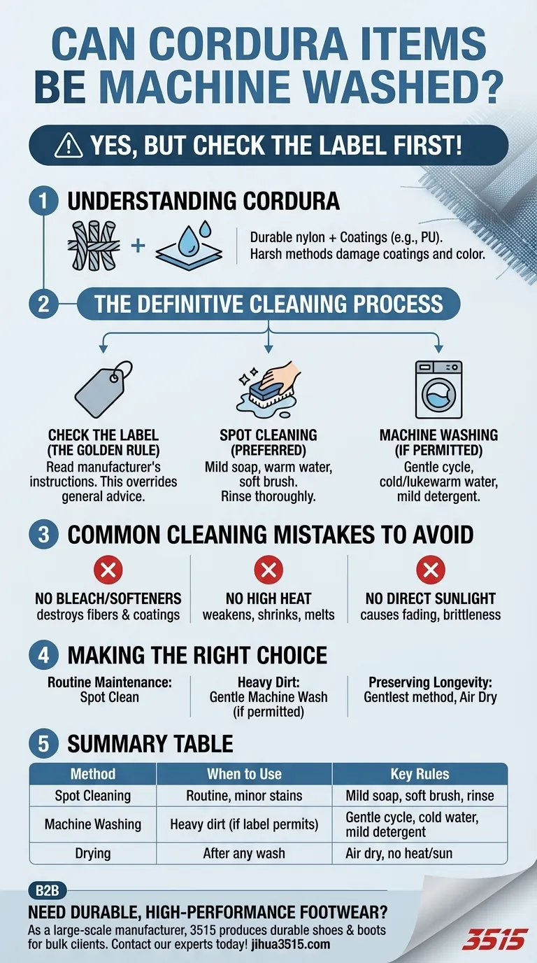 コーデュラ製品は洗濯機で洗えますか？はい、ただしギアを保護するために、これらの重要なルールに従ってください。 ビジュアルガイド