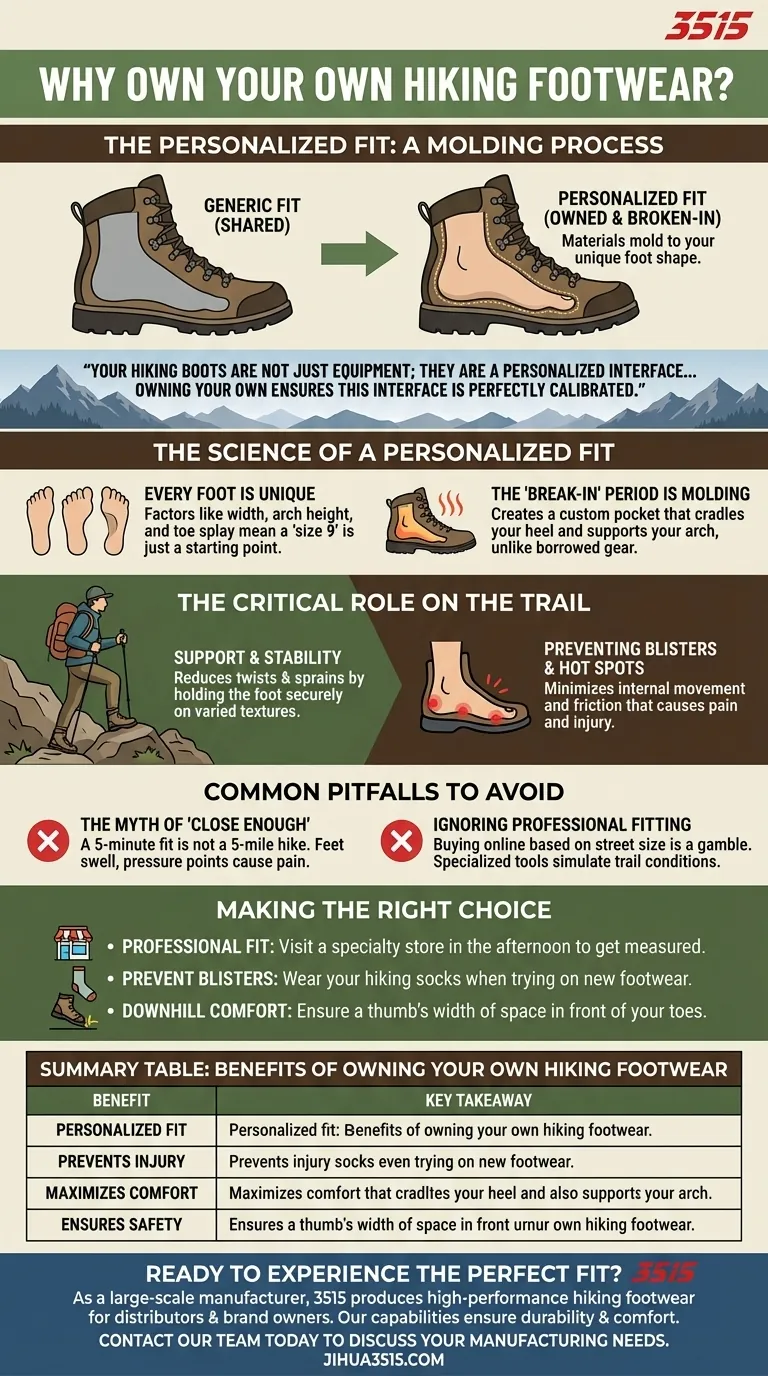 なぜ自分自身のハイキング用フットウェアを所有することが重要なのでしょうか？ 完璧で痛みのないフィット感の鍵 ビジュアルガイド