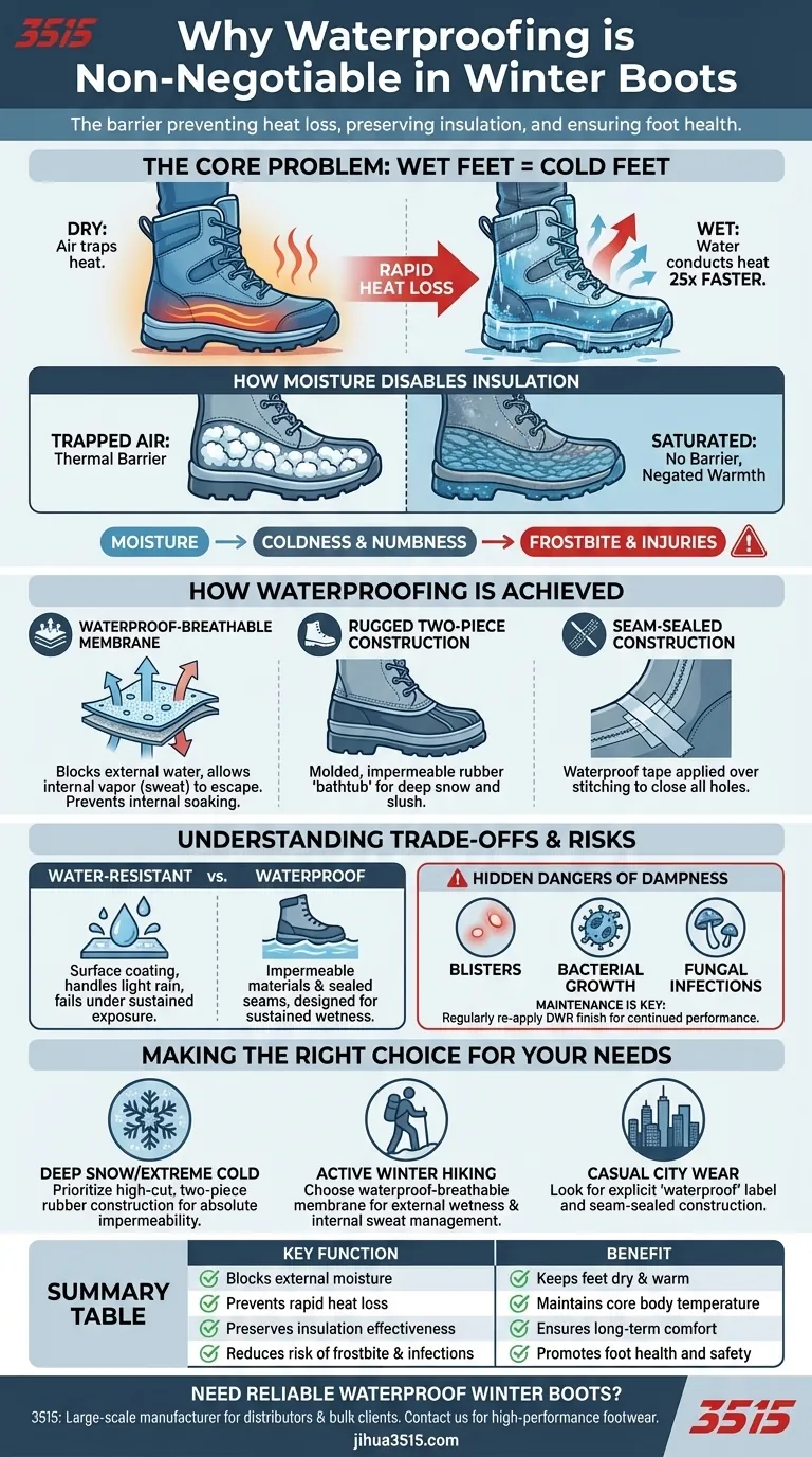 ¿Por qué es importante la impermeabilización en las botas de invierno? Protege tus pies del frío y la humedad Guía Visual