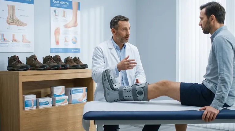 Quand une botte de marche à coque complète serait-elle recommandée ? Pour les blessures graves nécessitant une immobilisation maximale