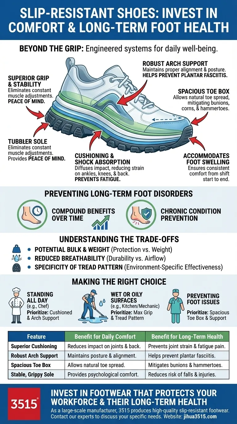 Wie tragen rutschfeste Schuhe zum täglichen Komfort und zur langfristigen Fußgesundheit bei? Über Sicherheit hinaus, eine Grundlage für Wohlbefinden Visuelle Anleitung