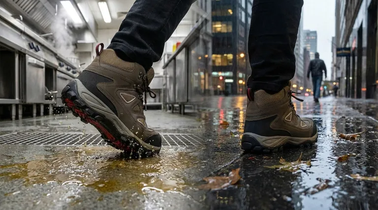 Pourquoi les chaussures antidérapantes sont-elles considérées comme polyvalentes ? Conçues pour la sécurité, du travail au week-end