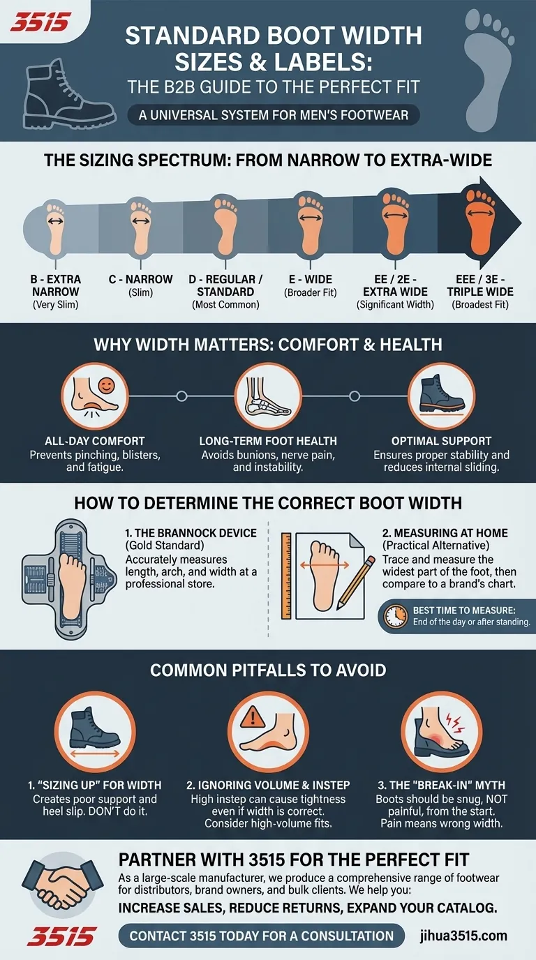 Was sind die Standard-Schuhweiten für Stiefel und ihre entsprechenden Bezeichnungen? Ein Leitfaden für die perfekte Passform Visuelle Anleitung
