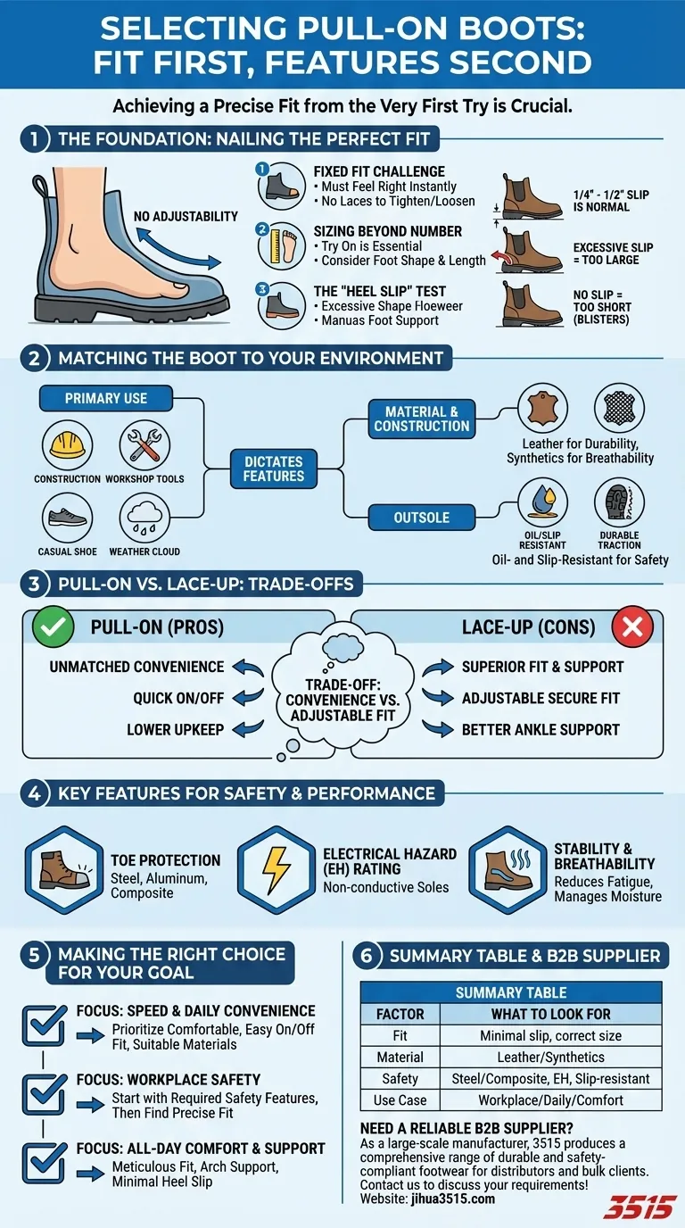Cosa considerare nella scelta degli stivali da infilare? Assicurati una vestibilità perfetta e prestazioni superiori Guida Visiva