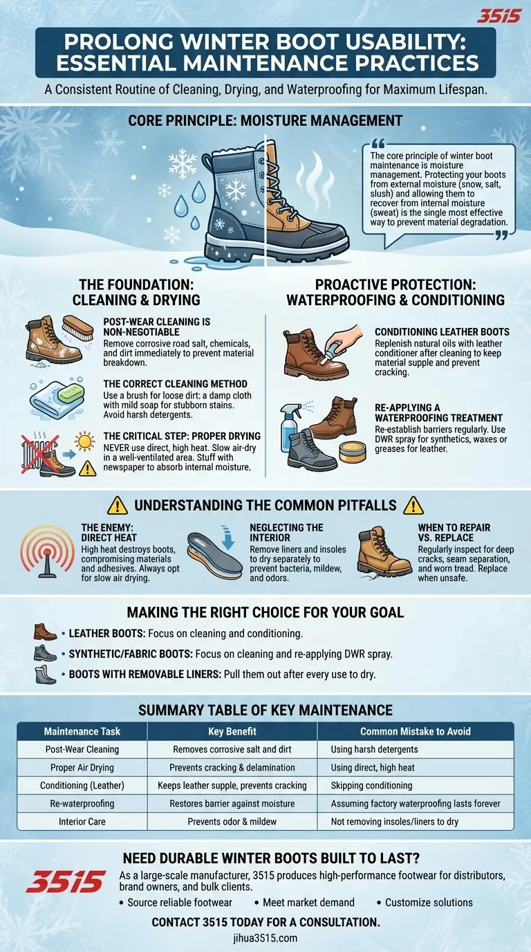 ¿Qué prácticas de mantenimiento prolongan la usabilidad de las botas de invierno? Extiende la vida útil de tus botas durante años Guía Visual