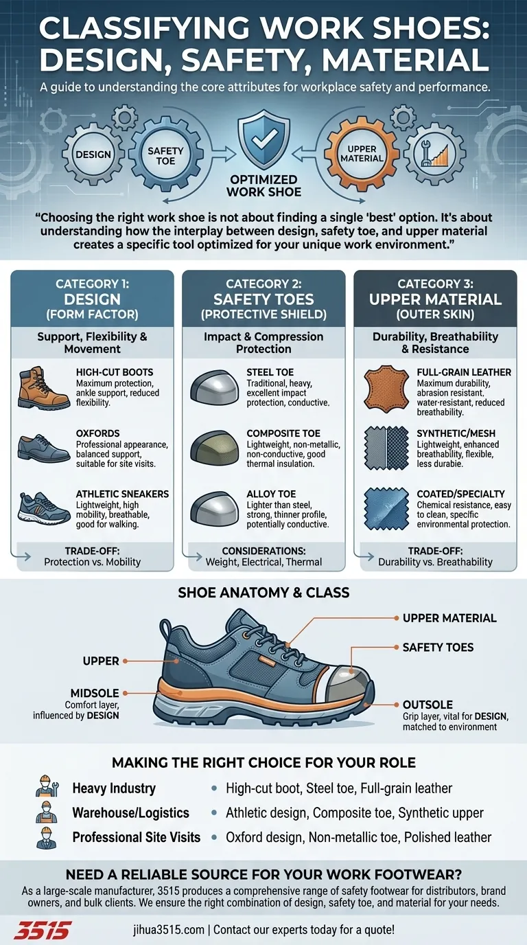 Каковы основные категории, используемые для классификации рабочей обуви? Найдите идеальную защитную обувь Визуальное руководство