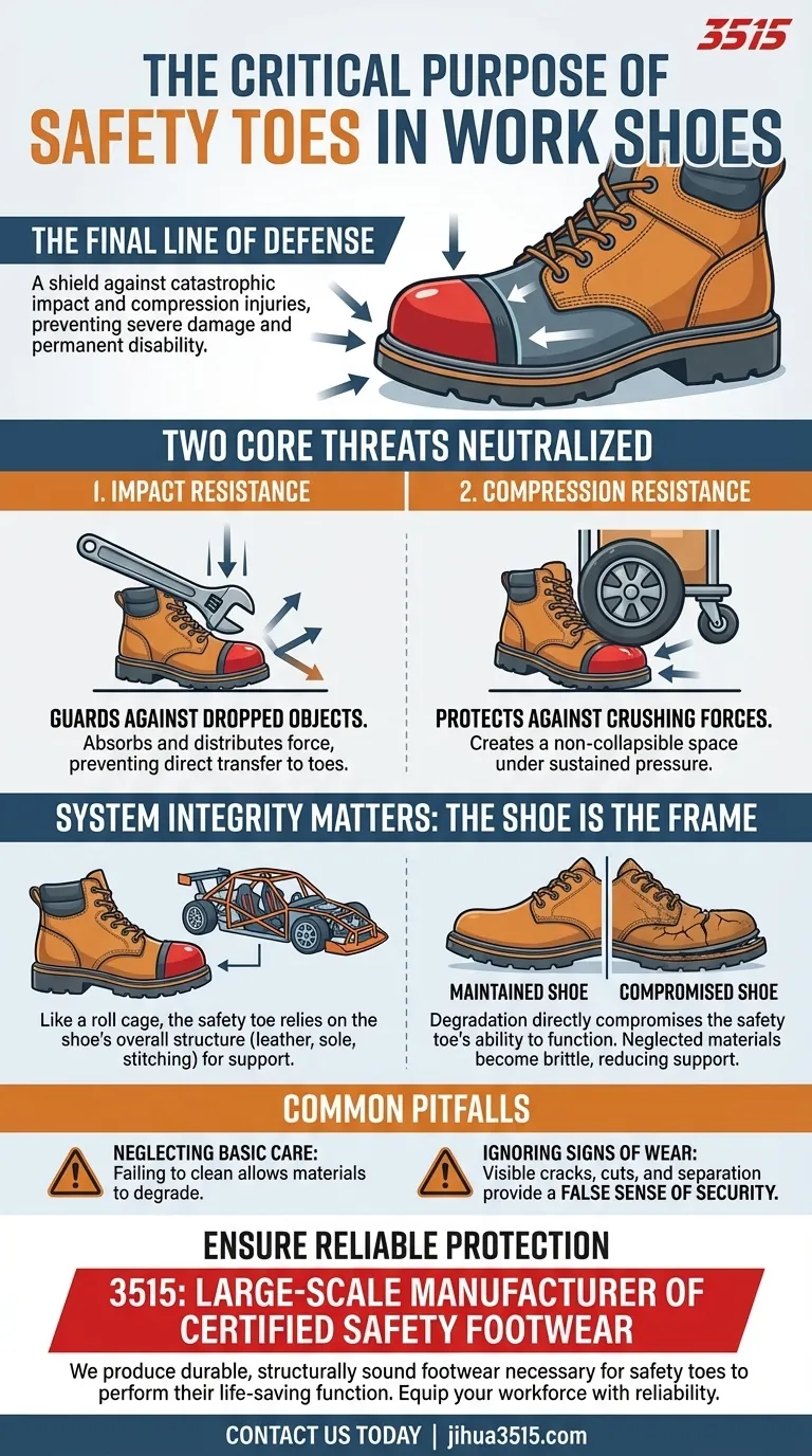 Quel est le but des embouts de sécurité dans les chaussures de travail ? Votre guide essentiel pour la protection des pieds Guide Visuel