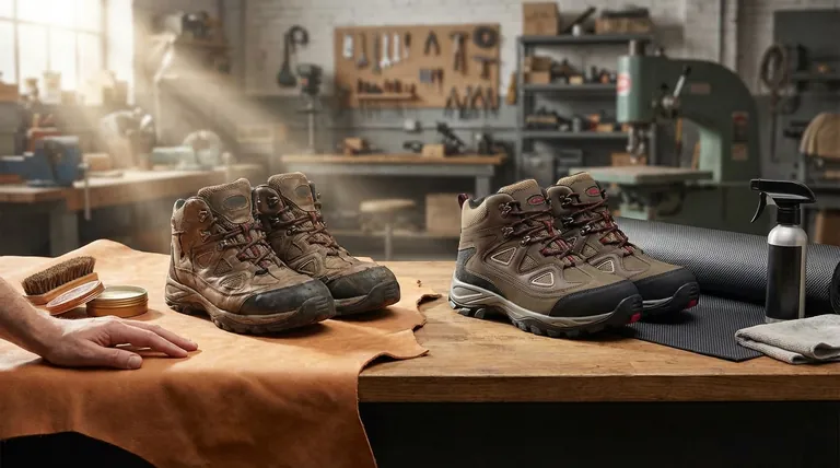 Como o couro vegano se compara ao couro genuíno em sapatos de trabalho? Escolha o Material Certo para o seu Trabalho