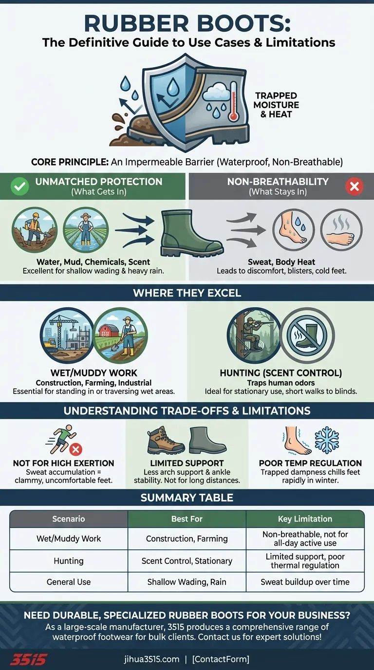 Для чего лучше всего подходят резиновые сапоги? Непревзойденная водонепроницаемость для работы и охоты Визуальное руководство