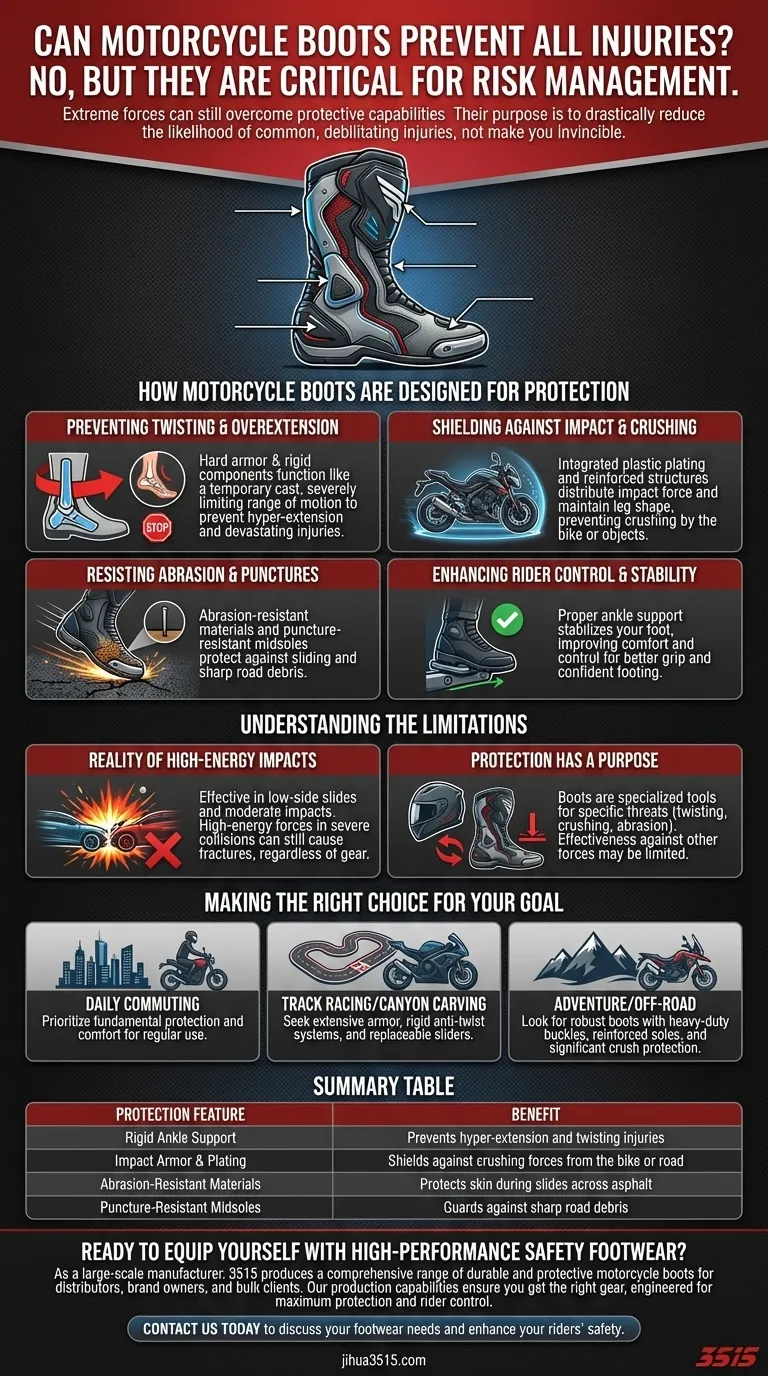 Können Motorradstiefel alle Verletzungen verhindern? Maximieren Sie Ihren Schutz mit der richtigen Ausrüstung Visuelle Anleitung