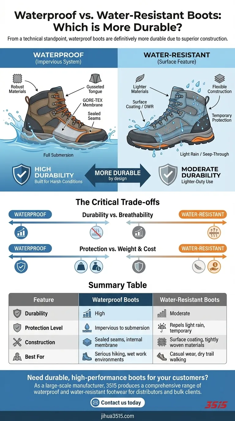 哪种靴子更耐穿：防水靴还是防泼水靴？揭秘卓越构造，实现最长使用寿命 图解指南