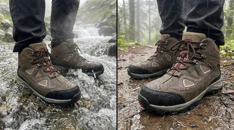 What factors should be considered when choosing between waterproof and water-resistant boots? Match Your Boots to Your Environment