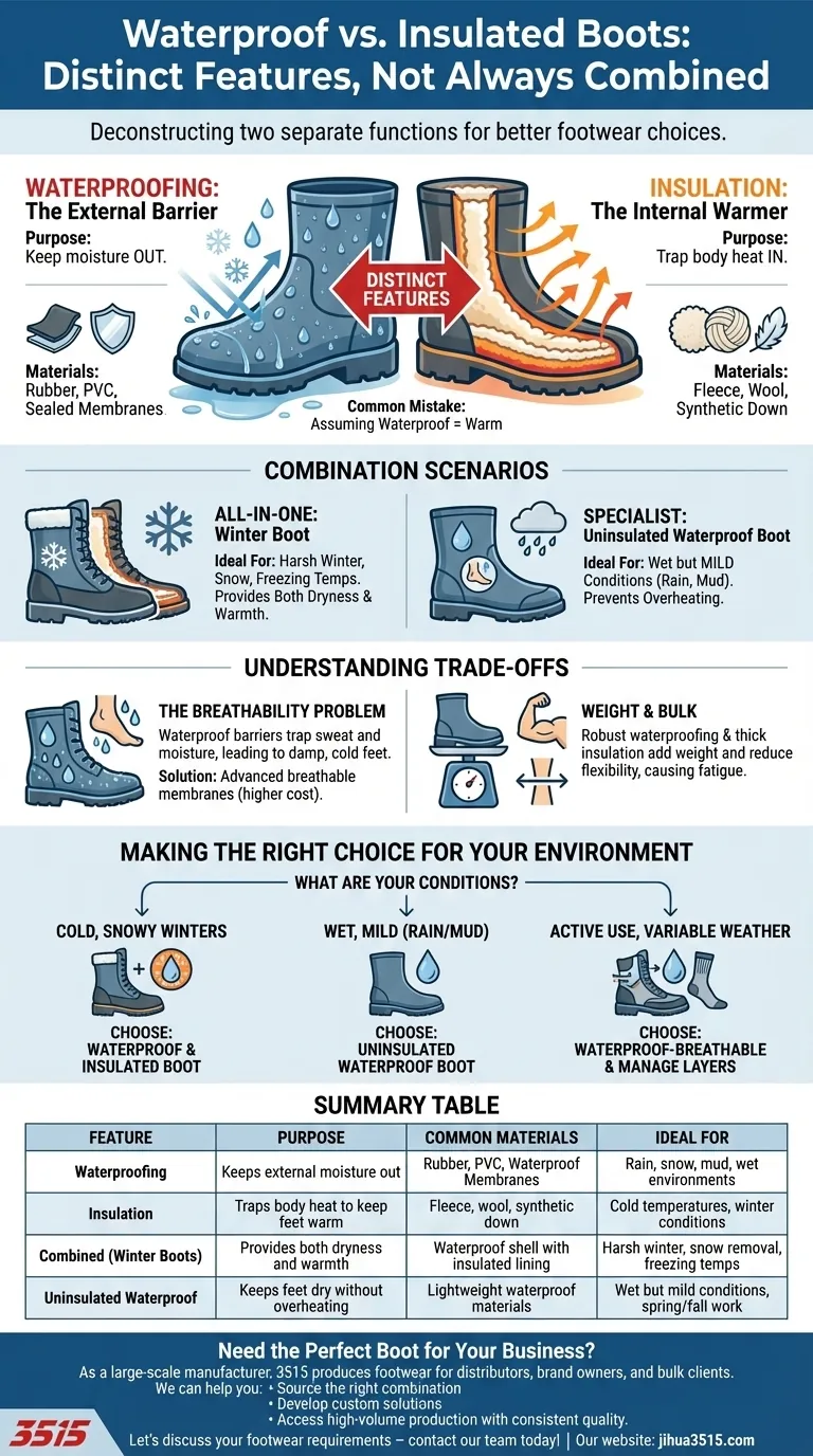防水靴通常有内衬吗？为您的气候选择合适的鞋类 图解指南