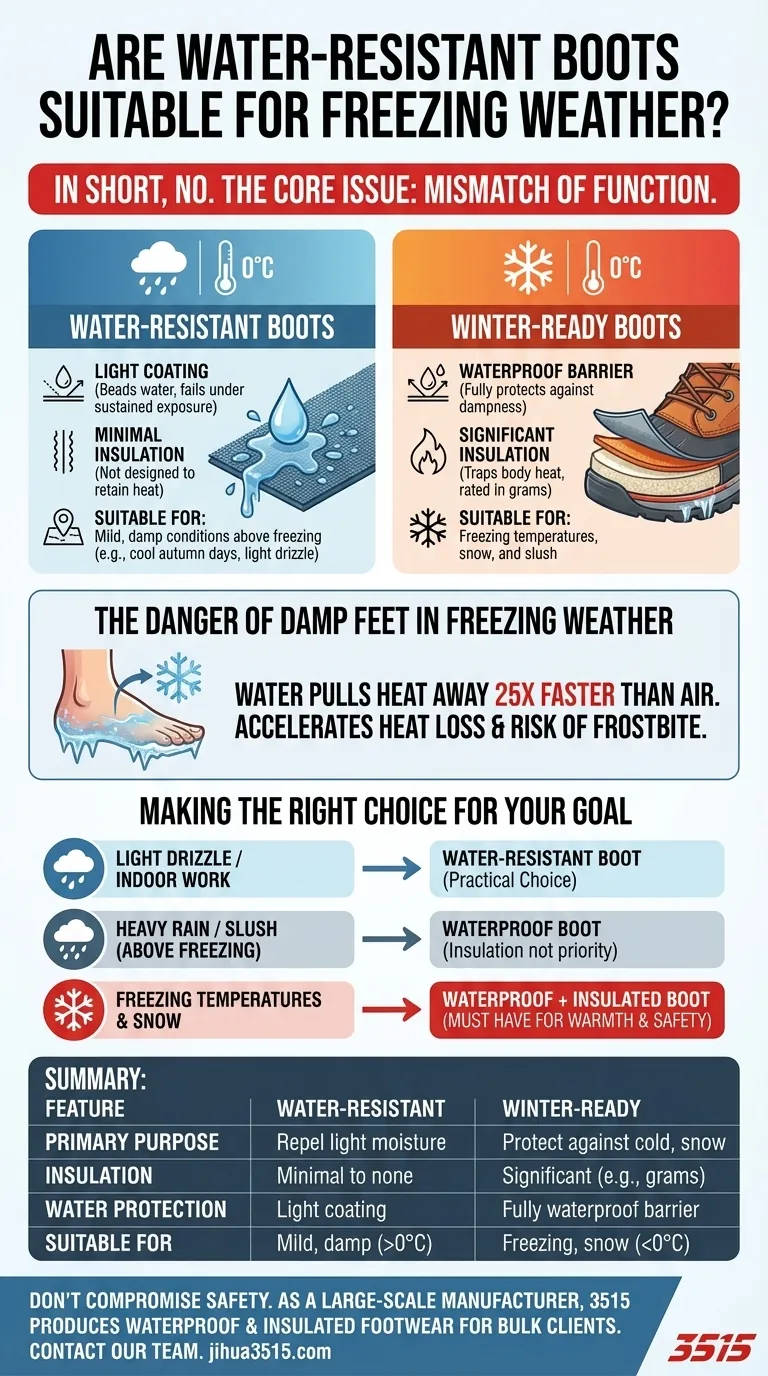 ¿Son adecuadas las botas resistentes al agua para el clima gélido? Por qué el aislamiento y la impermeabilidad son clave Guía Visual