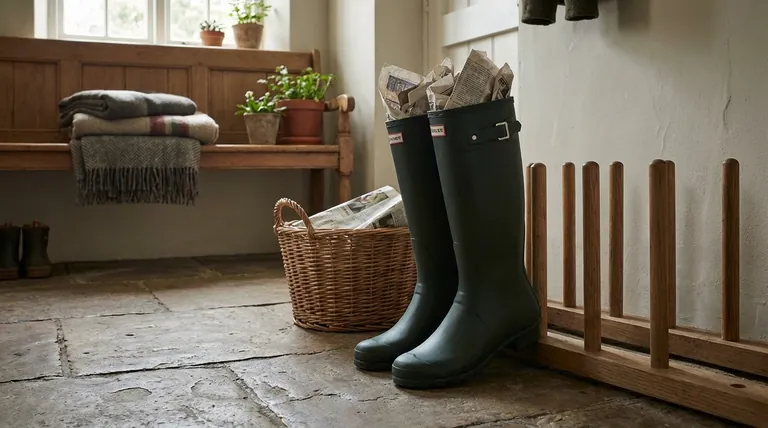 女性雨靴的最佳干燥和储存方法是什么?延长其使用寿命多年