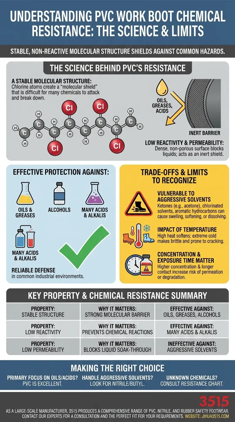 Was macht PVC-Arbeitsstiefel chemikalienbeständig? Die Wissenschaft hinter ihrer industriellen Haltbarkeit Visuelle Anleitung