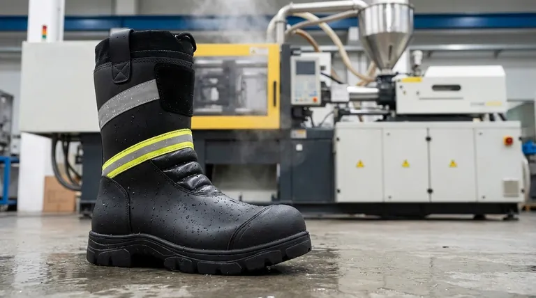 PVC作業靴はなぜ軽量なのですか?ユニボディデザインと低密度素材の説明