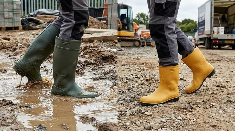 What are the differences between high-cut and low-cut PVC work boots? Choose the Right Protection for Your Job