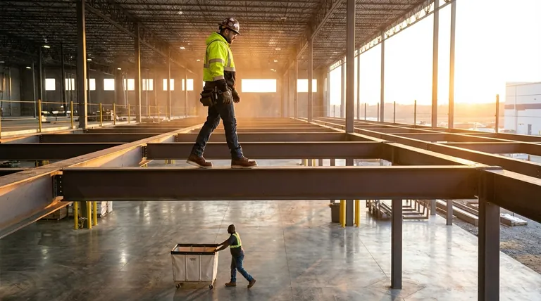 ما هي أنواع الوظائف التي تناسب أحذية العمل ذات النعل الوتدي؟ مثالية لعمال الحديد، وعمال الأسطح، وموظفي المصانع