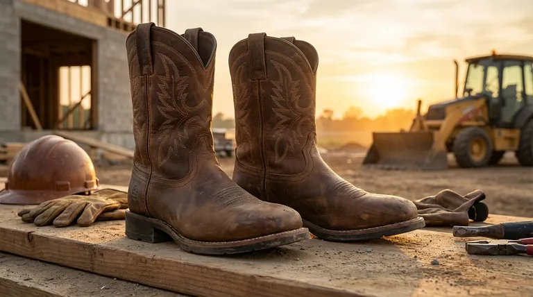推奨されるウエスタン風ワークブーツの主な特徴は何ですか?過酷な仕事のための必須の安全性と快適性