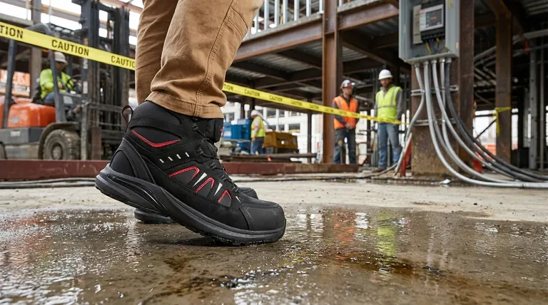 Какие функции безопасности следует учитывать при выборе рабочей обуви? Руководство по защите носка, от электричества и от скольжения
