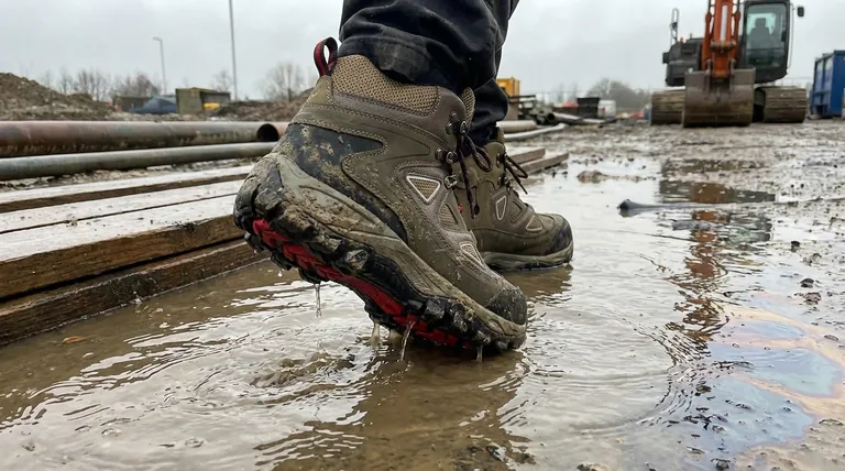 작업화용 PVC의 주요 특징은 무엇인가요? 탁월한 방수 및 내화학성