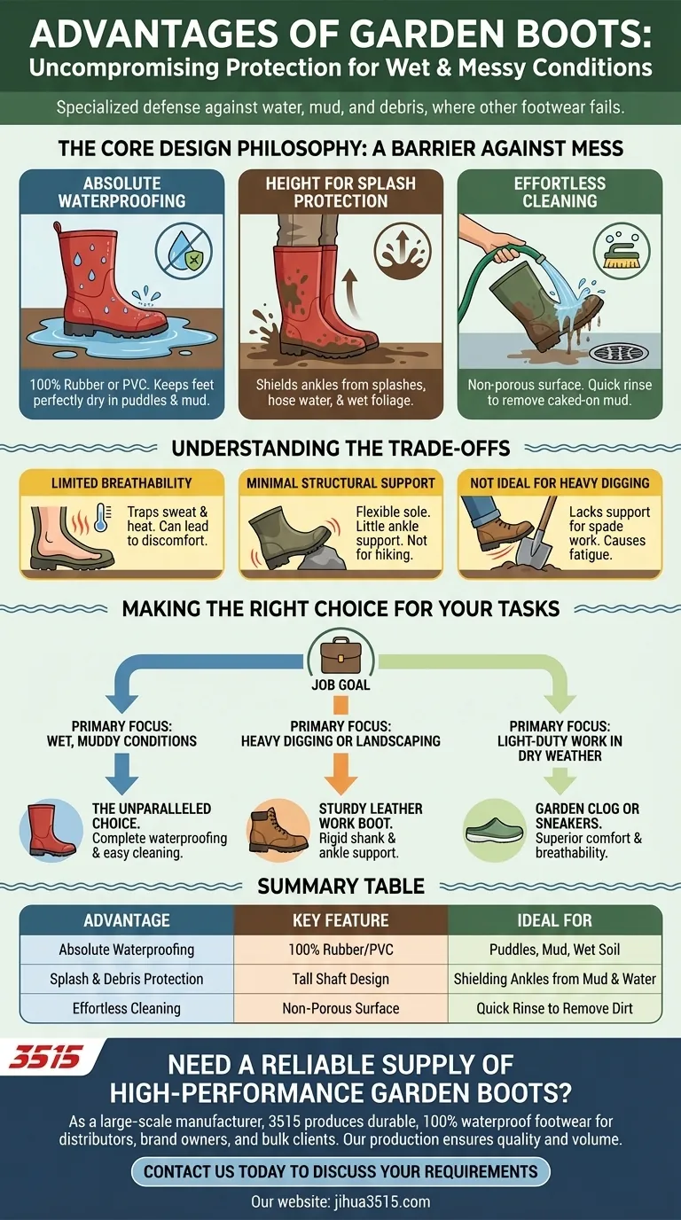 花园靴子的优点是什么？无与伦比的防潮防泥工作保护 图解指南