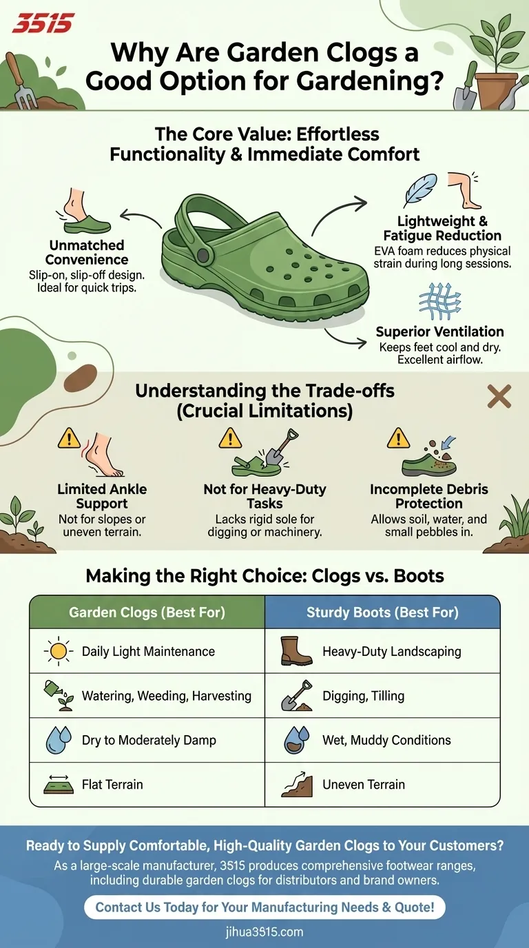 Warum sind Gartenclogs eine gute Wahl für die Gartenarbeit? Unvergleichlicher Komfort für tägliche leichte Aufgaben Visuelle Anleitung