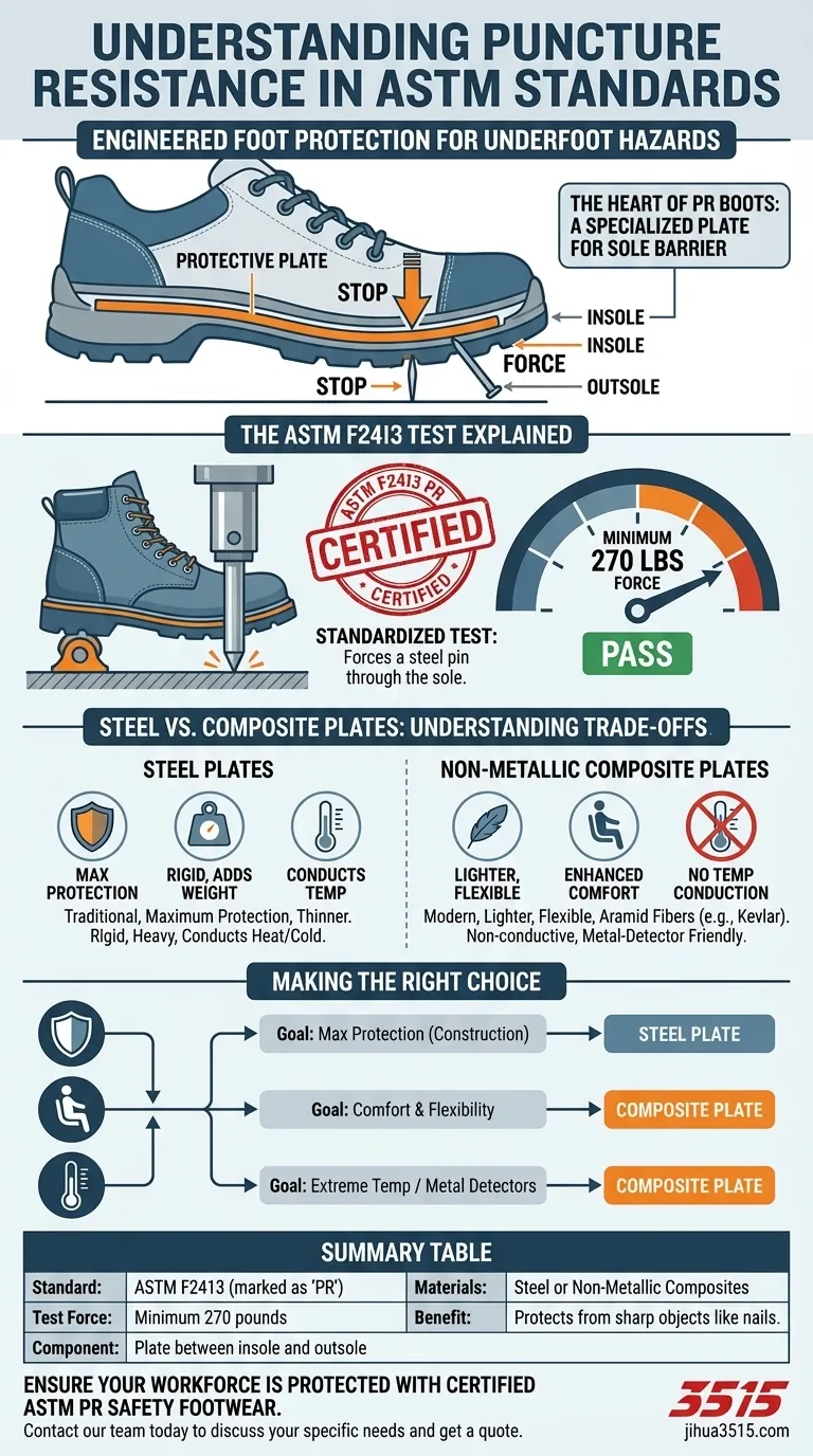 Was beinhaltet der Stichschutz in ASTM-Normen? Ihr Leitfaden zur ASTM PR-Schuhsicherheit Visuelle Anleitung