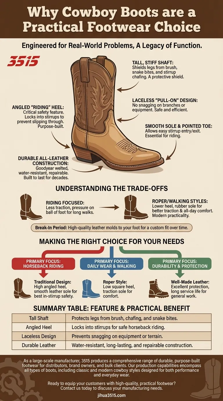 Warum sind Cowboystiefel eine praktische Schuhwahl? Entdecken Sie ihr langlebiges, zweckbestimmtes Design Visuelle Anleitung