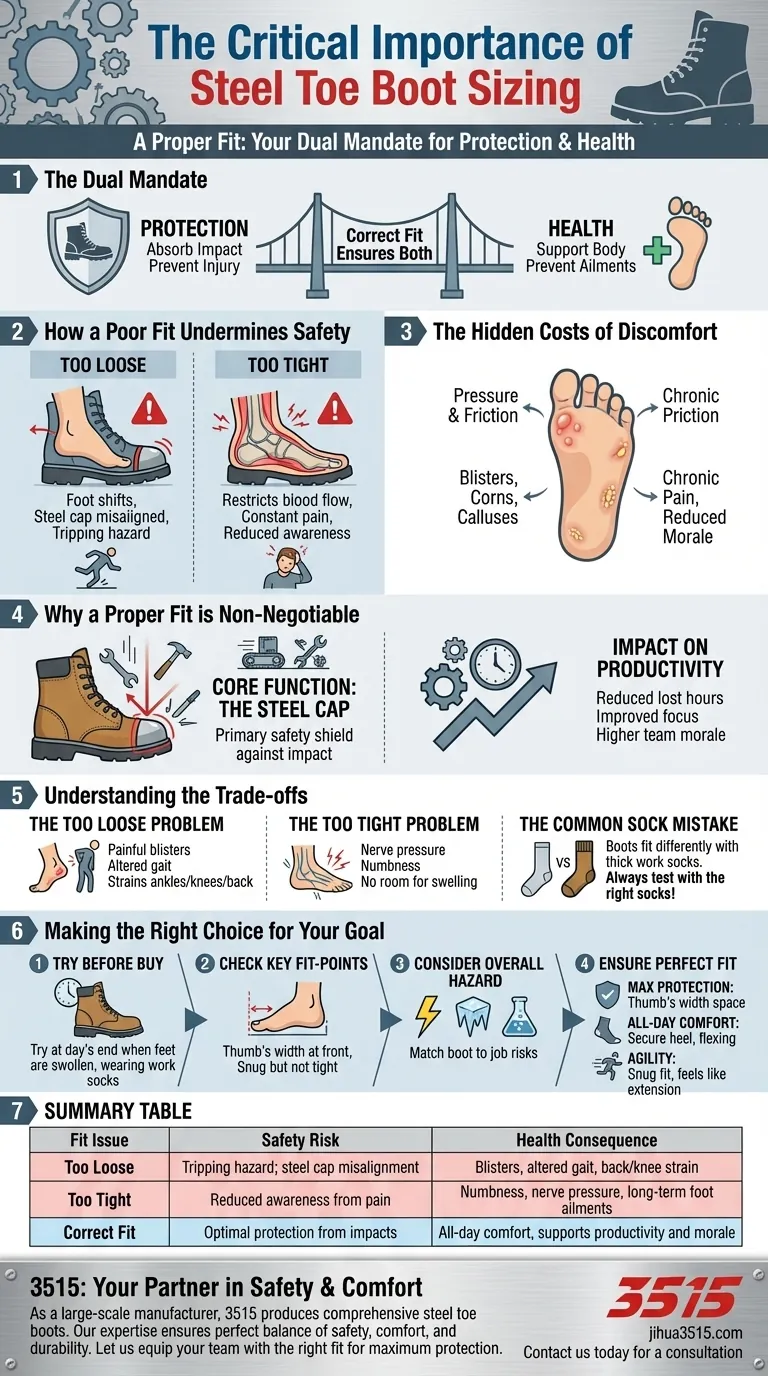 Quelle est l'importance de choisir la bonne taille pour les bottes à embout d'acier ? Évitez les blessures et augmentez la productivité Guide Visuel