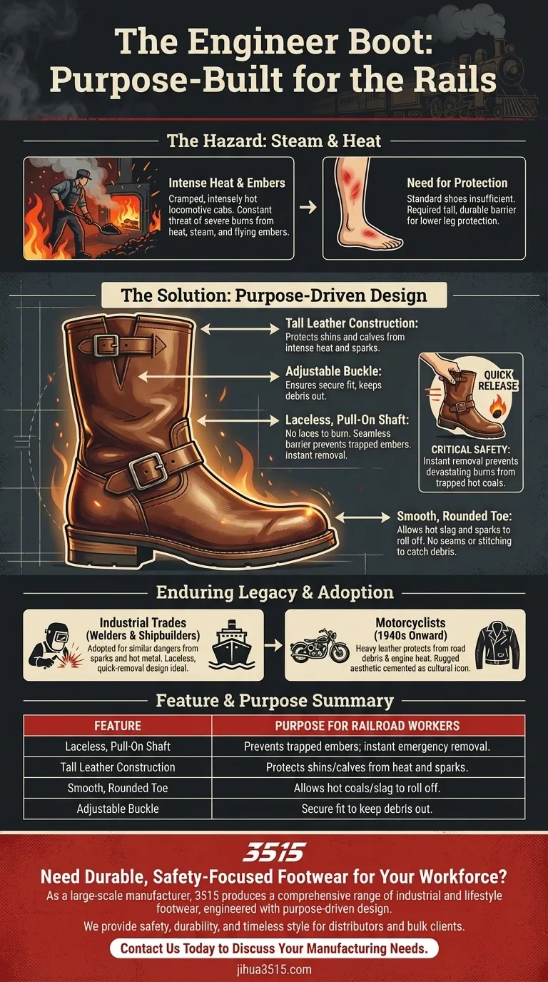 Почему сапоги инженера изначально продавались рабочим железной дороги? Созданы для опасностей паровых локомотивов Визуальное руководство