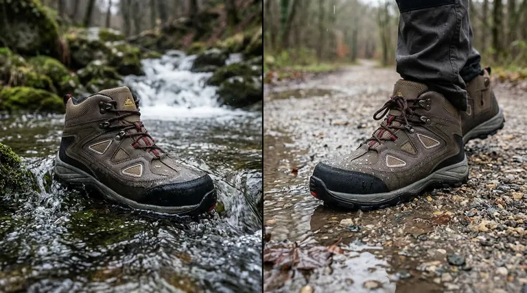 Какова разница между водонепроницаемой и водостойкой обувью? Выберите правильную обувь для любых условий